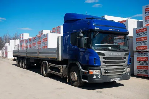 Длинномер Шаланды Scania 17 метров в аренду с оператором
