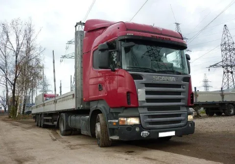 Длинномер Scania 17 метров в аренду с оператором