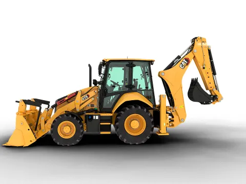 Экскаватор-погрузчик CAT 428 в аренду с оператором