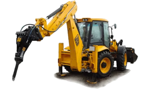Экскаватор-погрузчик Komatsu WB93R 5EO с гидромолотом в аренду с оператором