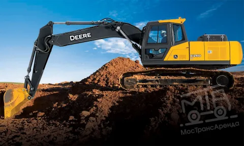 Гусеничный экскаватор John Deere E260 LC в аренду с оператором