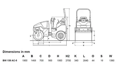 Дорожный каток Bomag BW 138 AD-5