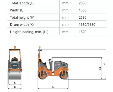 Дорожный каток Hamm HD 14 VV