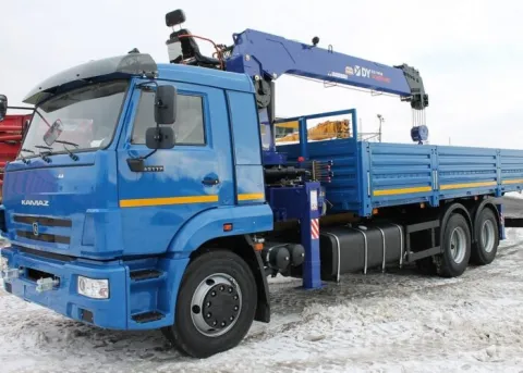 Манипулятор КамАЗ 65116, стрела 7 т, борт 15 т