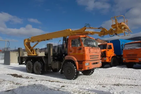 Автовышка 30 м КамАЗ 43118 в аренду с оператором