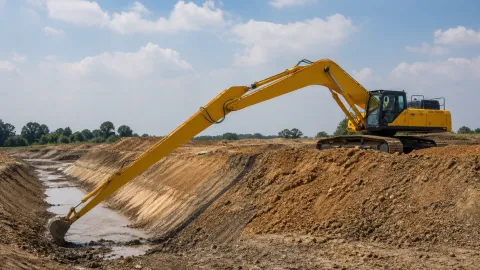 Гусеничный экскаватор Hitachi 200 Long Reach