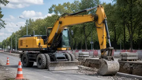Колесный экскаватор Hyundai 170