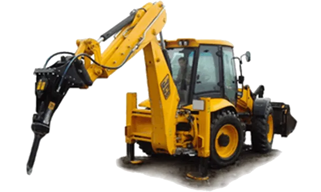 Экскаватор-погрузчик Komatsu WB93R 5EO с гидромолотом в аренду в Москве