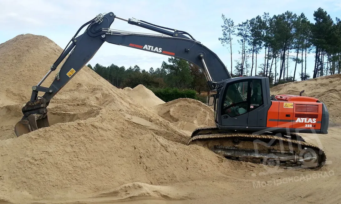 Аренда экскаватора Atlas 225 LC в Москве