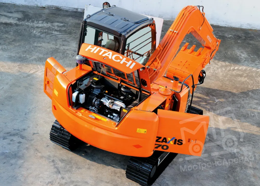 Аренда мини-экскаватора Hitachi ZX70-5G в Москве
