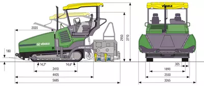 Асфальтоукладчик Vogele Super 1600-2 в аренду с оператором