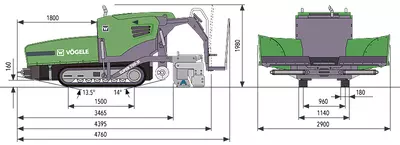 Асфальтоукладчик Vogele SUPER 700 в аренду с оператором