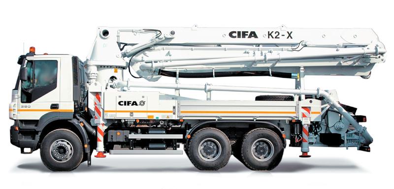 Автобетононасос 32 м CIFA модель K2-X 32 в аренду с оператором