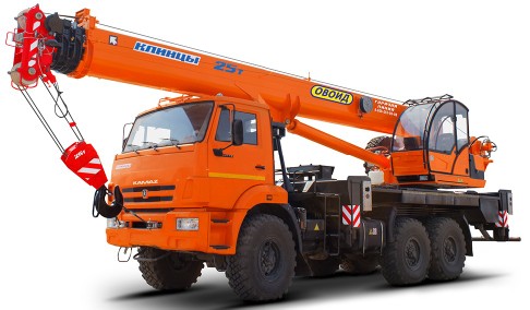 Автокран 25 т 28 м - Клинцы КС-55713-6К-3 в аренду с оператором