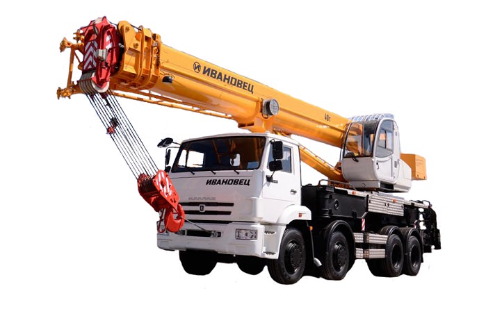 Автокран 40 т 30 м - Ивановец КС-65740-6 в аренду с оператором