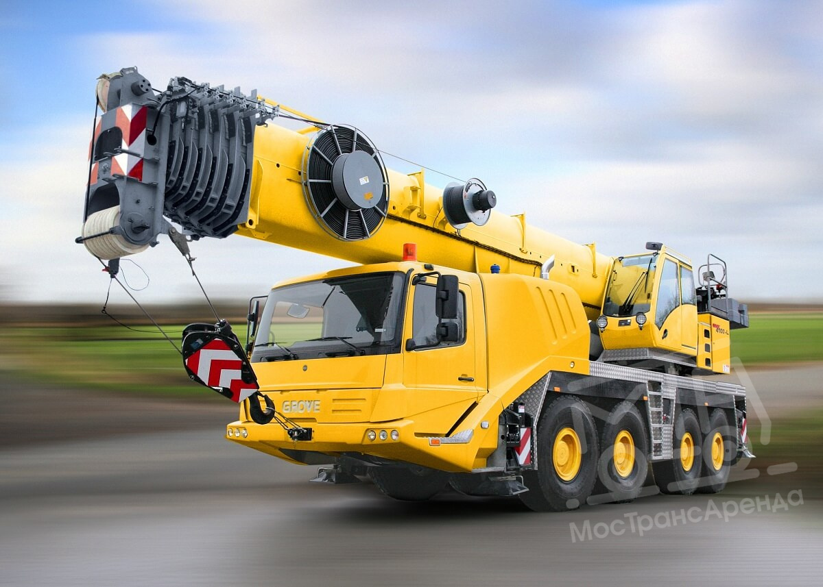 Автокран Grove GMK 4100 - 100 тонн в аренду с оператором