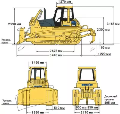 Бульдозер KOMATSU D65EX 16 в аренду с оператором