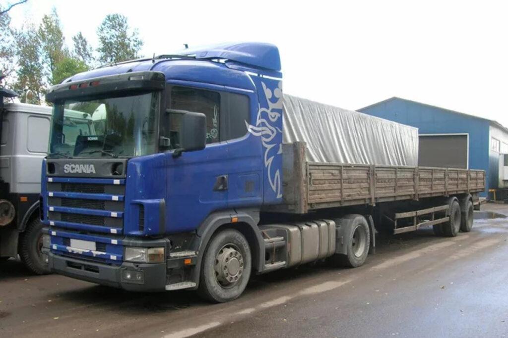 Длинномер Шаланда Scania 13,6 метров в аренду с оператором