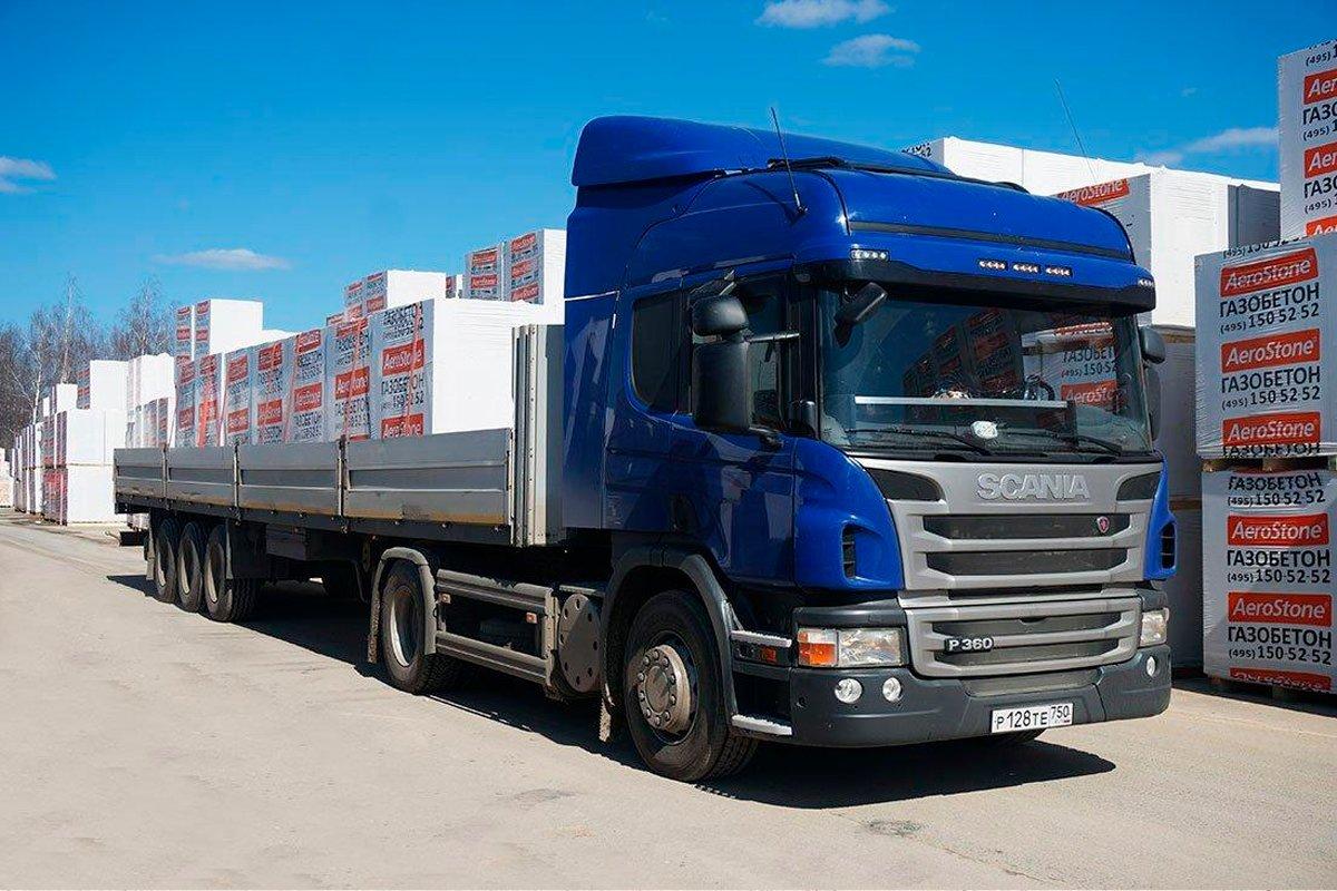 Длинномер Шаланды Scania 17 метров в аренду с оператором