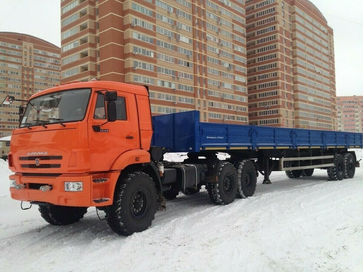 Длинномер Шаланды-вездехода 13,6 метров в аренду с оператором