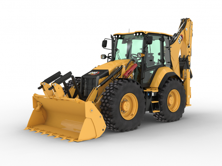 Экскаватор-погрузчик CAT 434 в аренду с оператором