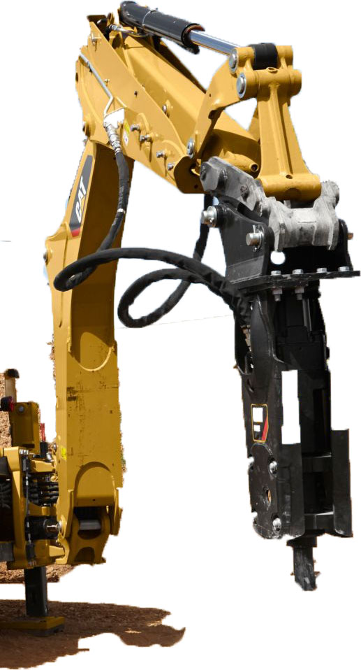 Экскаватор-погрузчик с гидромотолом Caterpillar 428F2 в аренду с оператором