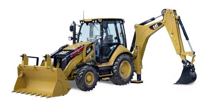 Экскаватор-погрузчик Caterpillar 428F2 в аренду с оператором