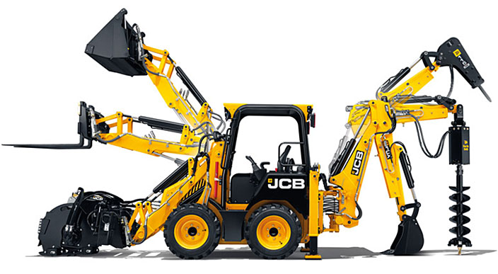 Экскаватор-погрузчик JCB 3CX Super с измельчителем пней в аренду с оператором