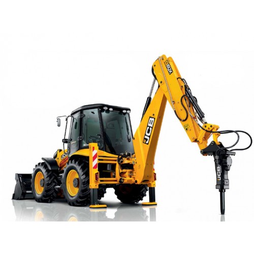 Экскаватор-погрузчик JCB 4CX с гидромолотом в аренду с оператором
