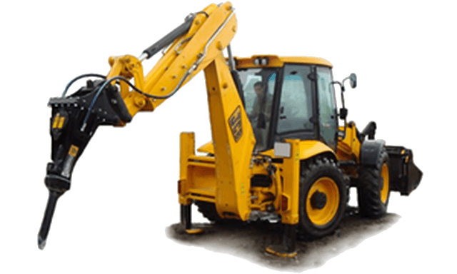 Экскаватор-погрузчик Komatsu WB93R 5EO с гидромолотом в аренду с оператором