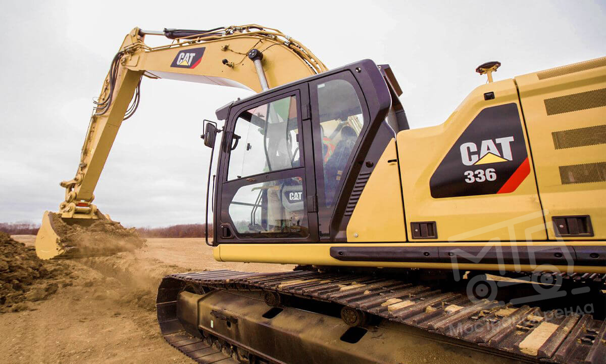 Гусеничный экскаватор CAT 336D в аренду с оператором