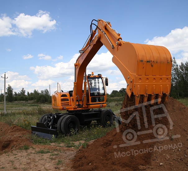 Колесного экскаватора Амкодор EW-1400 в аренду с оператором