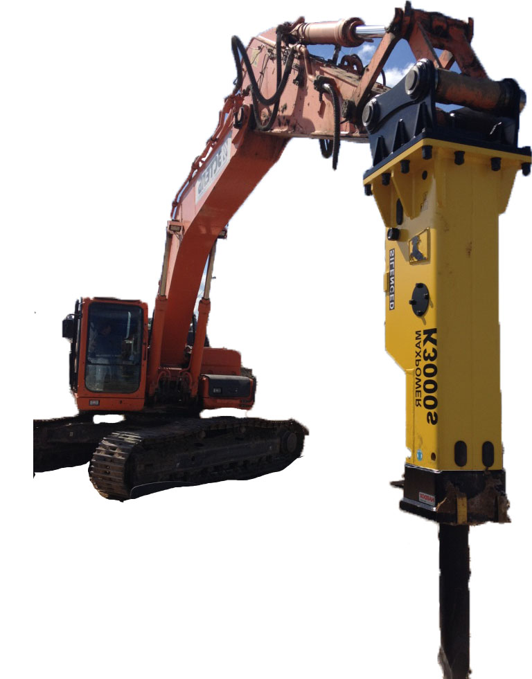 Гусеничный экскаватор с гидромолотом DOOSAN DX225LCA в аренду с оператором