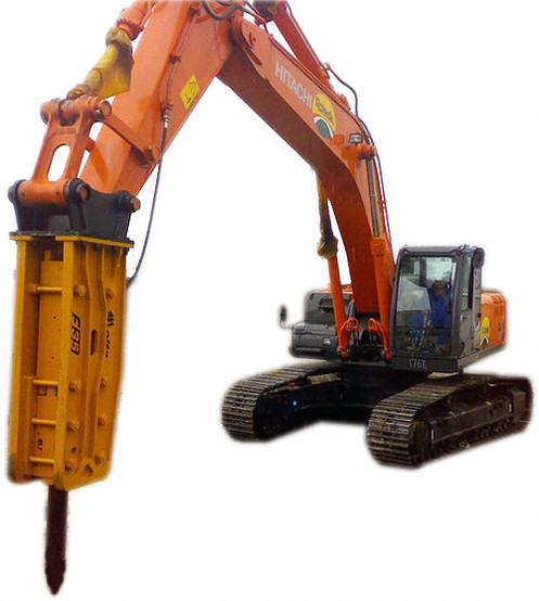 Гусеничный экскаватор с гидромолотом Hitachi ZX210LCN 5A в аренду с оператором