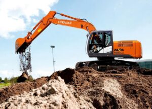 Гусеничный экскаватор Hitachi ZX 160 LC в аренду с оператором