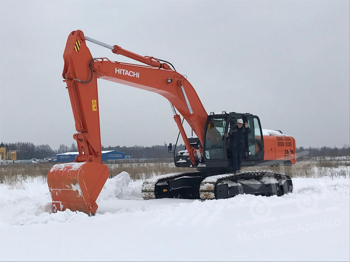 Zaxis 330lc в аренду с оператором