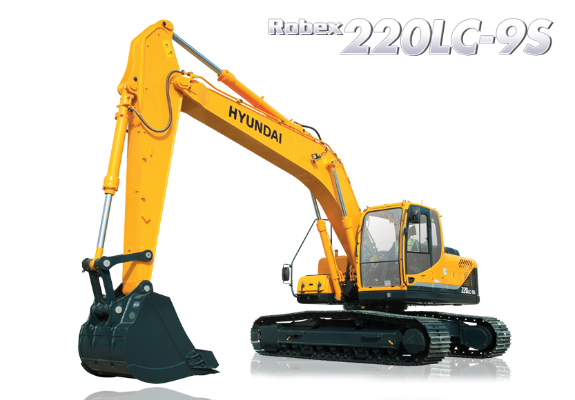 Гусеничный экскаватор Hyundai R220LC-9S в аренду с оператором