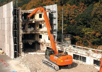 Гусеничный экскаватор-разрушитель Hitachi ZX350LC-3 Demolition в аренду с оператором