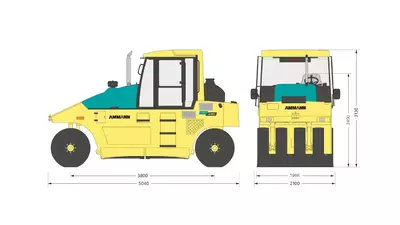 Дорожный каток AMMANN AP 240 в аренду с оператором