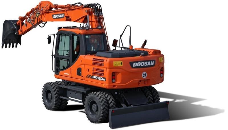 Колесный экскаватор DOOSAN DX160W в аренду с оператором