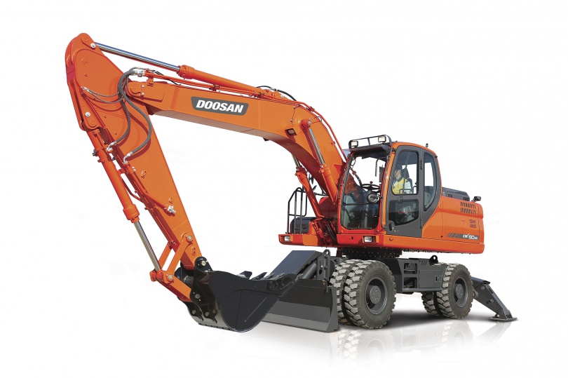 Колесный экскаватор DOOSAN DX190W в аренду с оператором