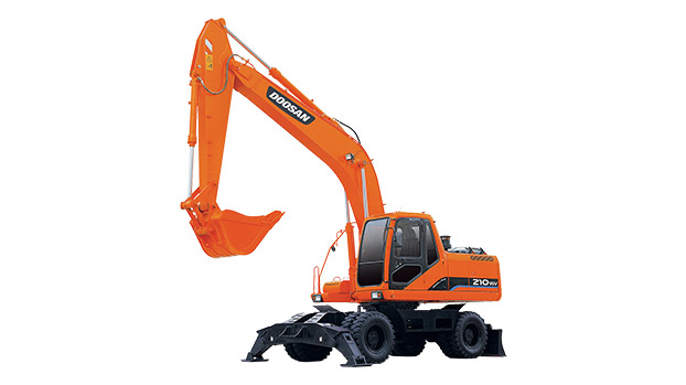 Колесный экскаватор DOOSAN S210W-V в аренду с оператором
