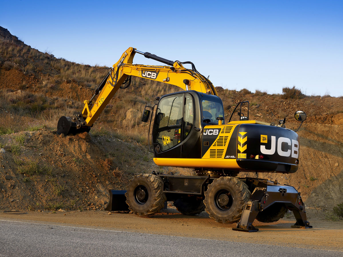 Колесный экскаватор JCB JS 145W в аренду с оператором