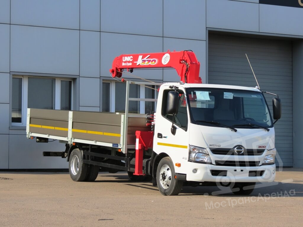 Манипулятор HINO 300 STRELA 3 TONNY BORT 5 TONN в аренду с оператором