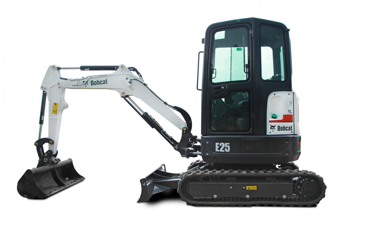 Мини-экскаватор Bobcat E25 в аренду с оператором