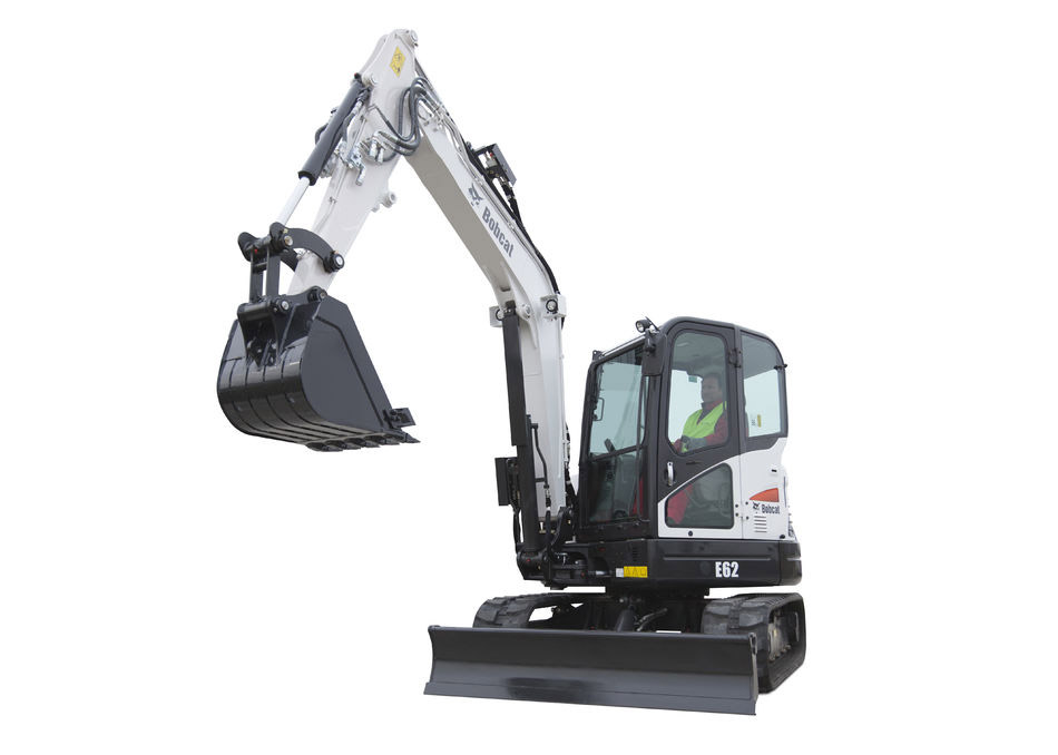 Мини-экскаватор Bobcat E62 в аренду с оператором
