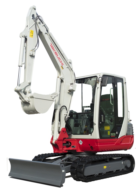 Мини-экскаватор Takeuchi TB 235 в аренду с оператором
