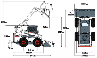 Мини-погрузчик BOBCAT S850 в аренду с оператором