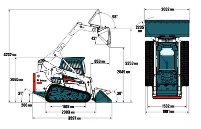 Мини-погрузчик BOBCAT T770 в аренду с оператором