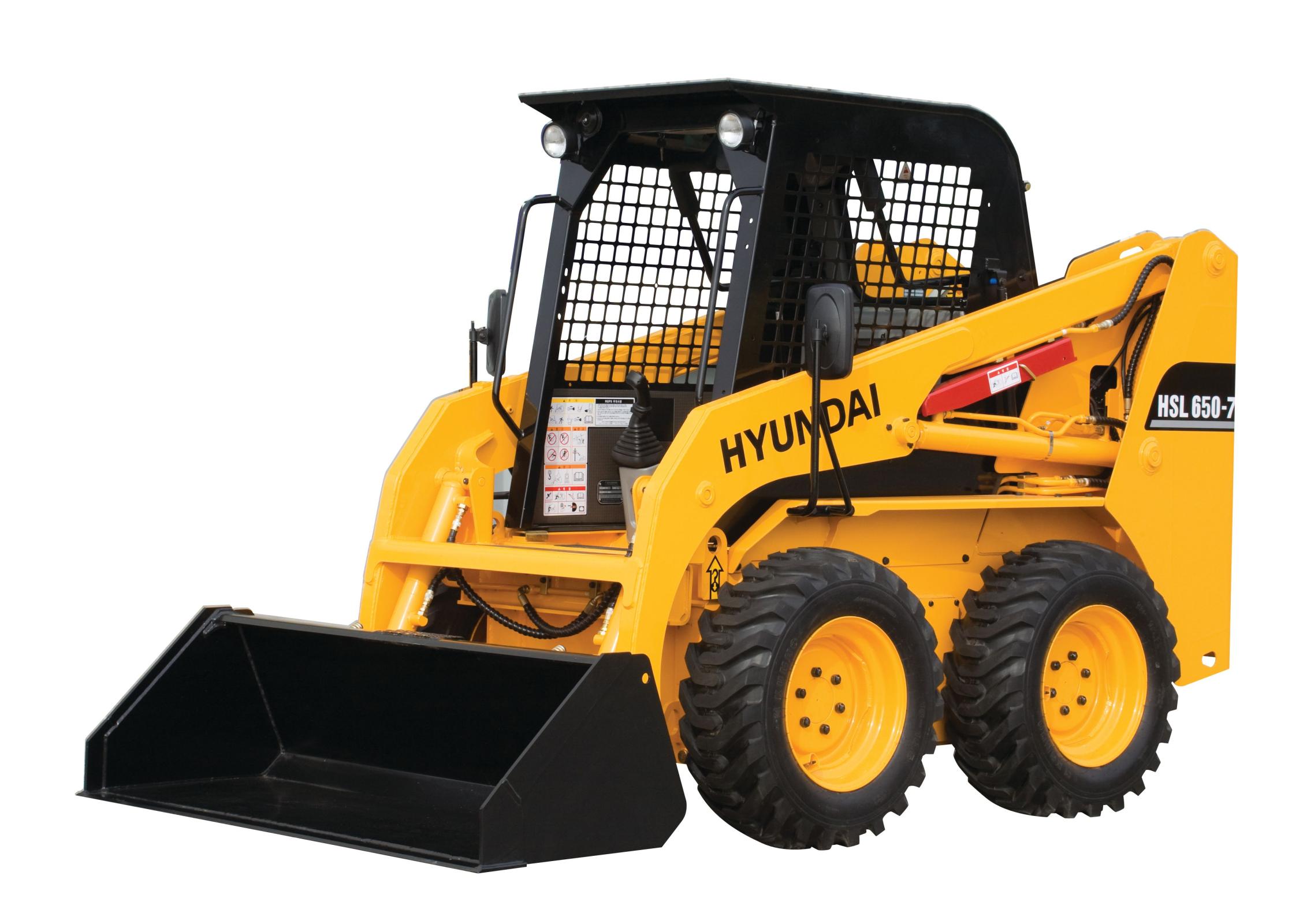 Мини-погрузчик Hyundai HSL650-7A в аренду с оператором